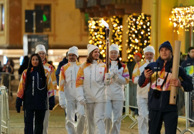 米兰冬残奥会火种汇集仪式在科尔蒂纳举行