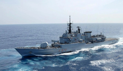 意大利军舰抵达塞浦路斯海域