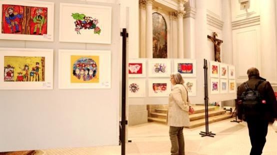 红黄蓝主办“流动的画展”，首次走进意大利法理宫