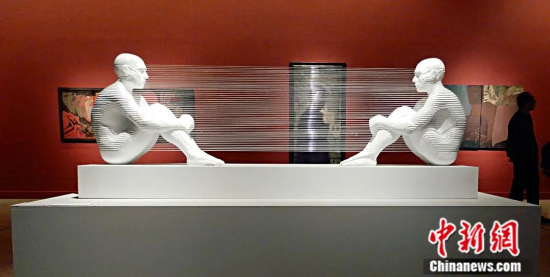 中国美术家协会藏品《东—西》。<a target='_blank' href='http://www.chinanews.com/'>中新社</a>发 九州 摄