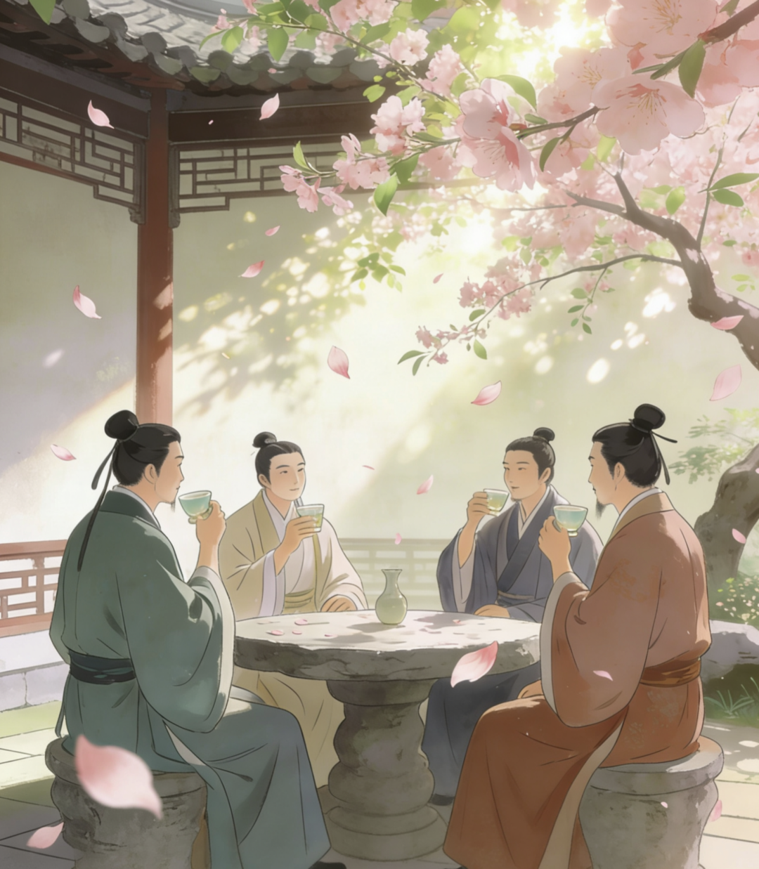 饮张承制园亭
